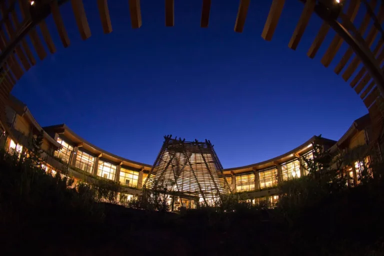 Tribal architecture at Sky Ute Casino Resort.