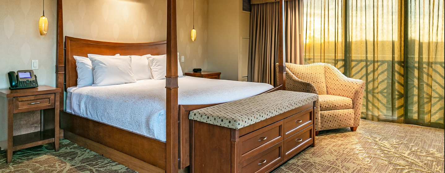 Hotel room at Sky Ute Casino Resort.