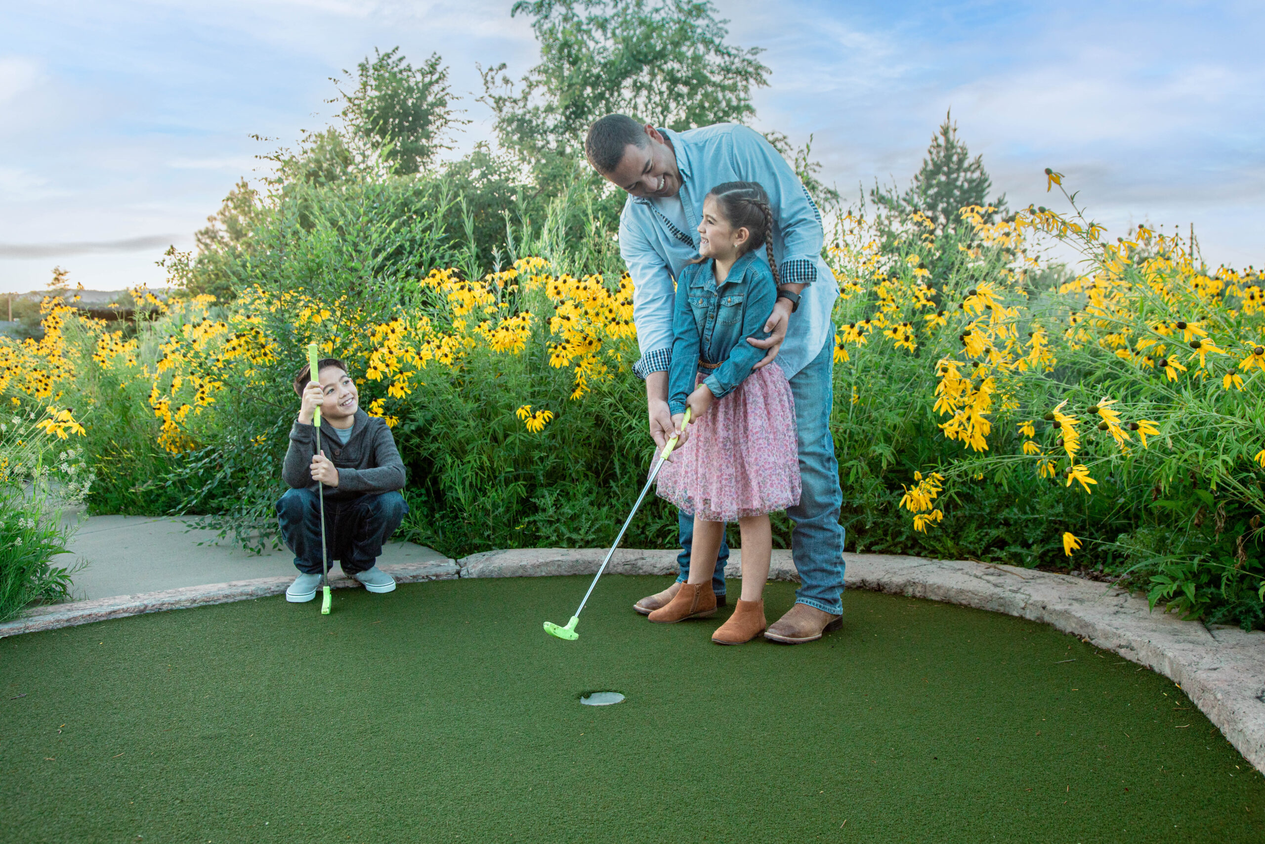 Enjoy our mini golf course