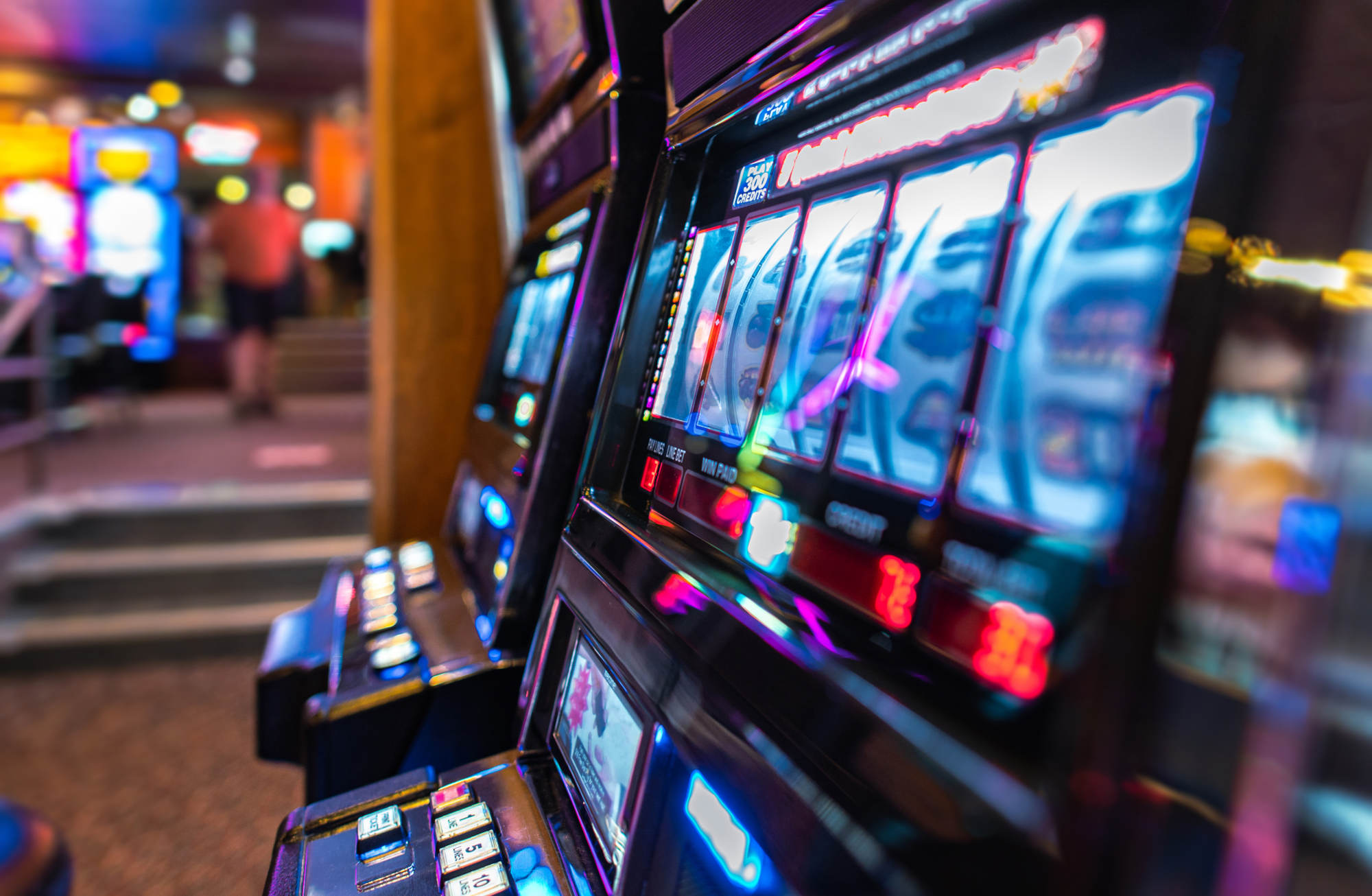 Slot Machines Inside a Casino