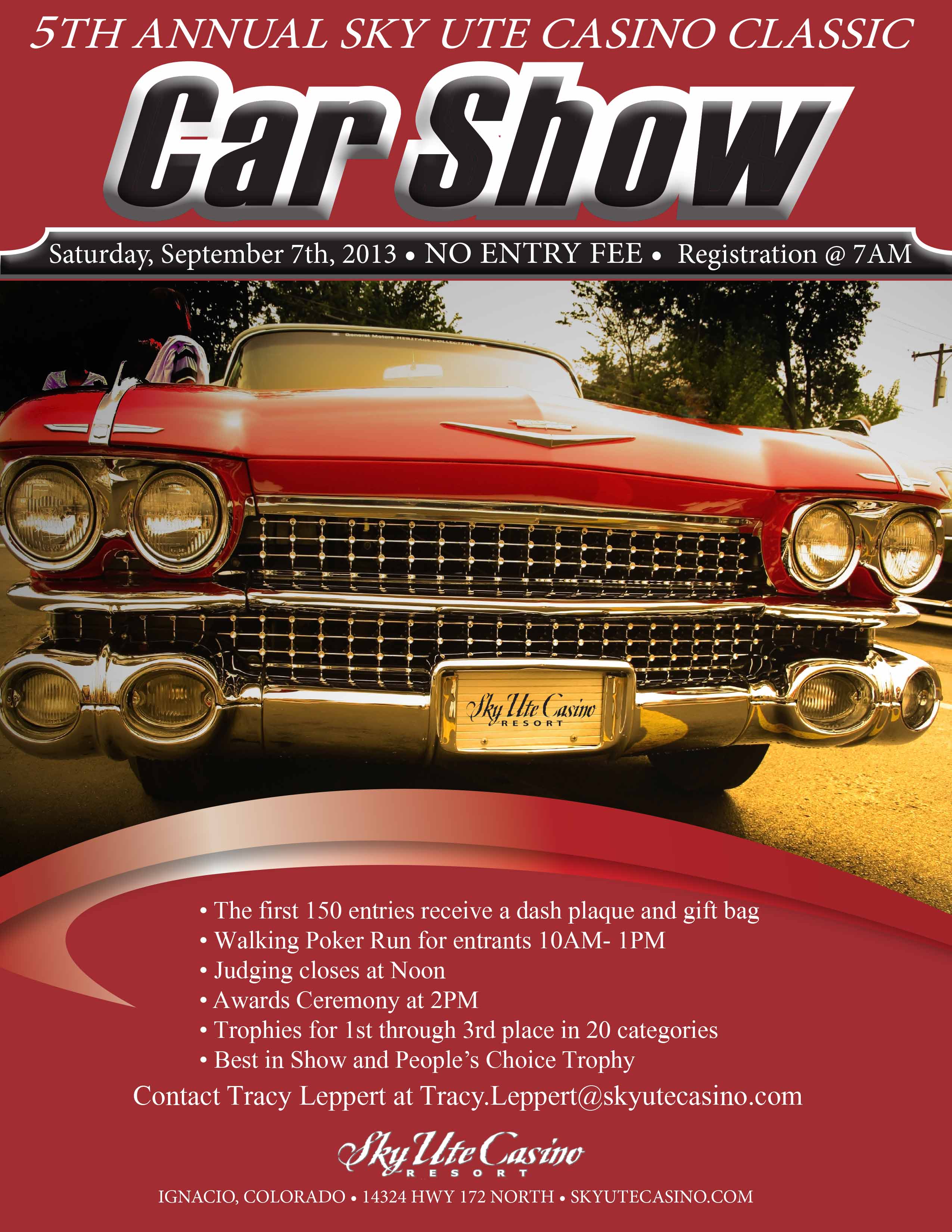 CarShowFlyer Sky Ute Casino Resort