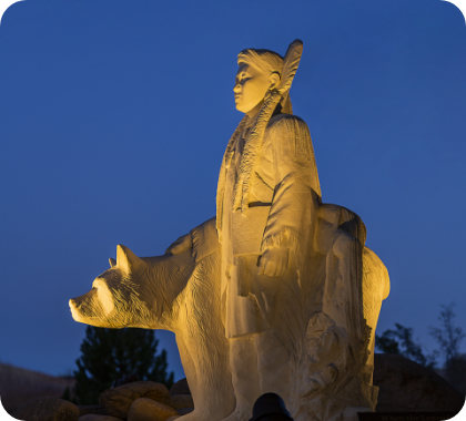 Southern Ute statue